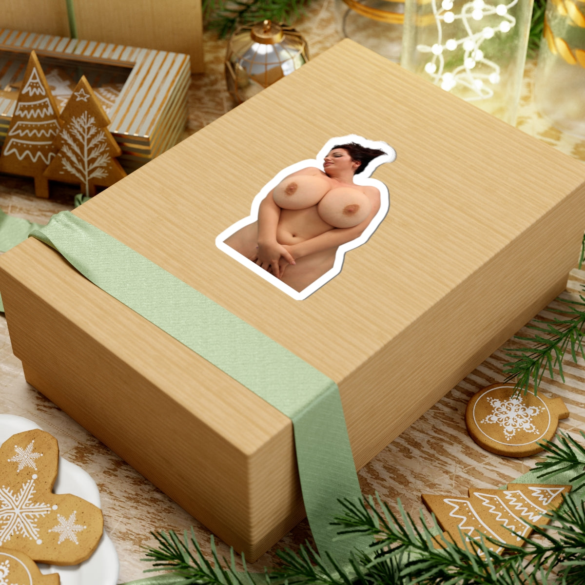 busty girl sticker
