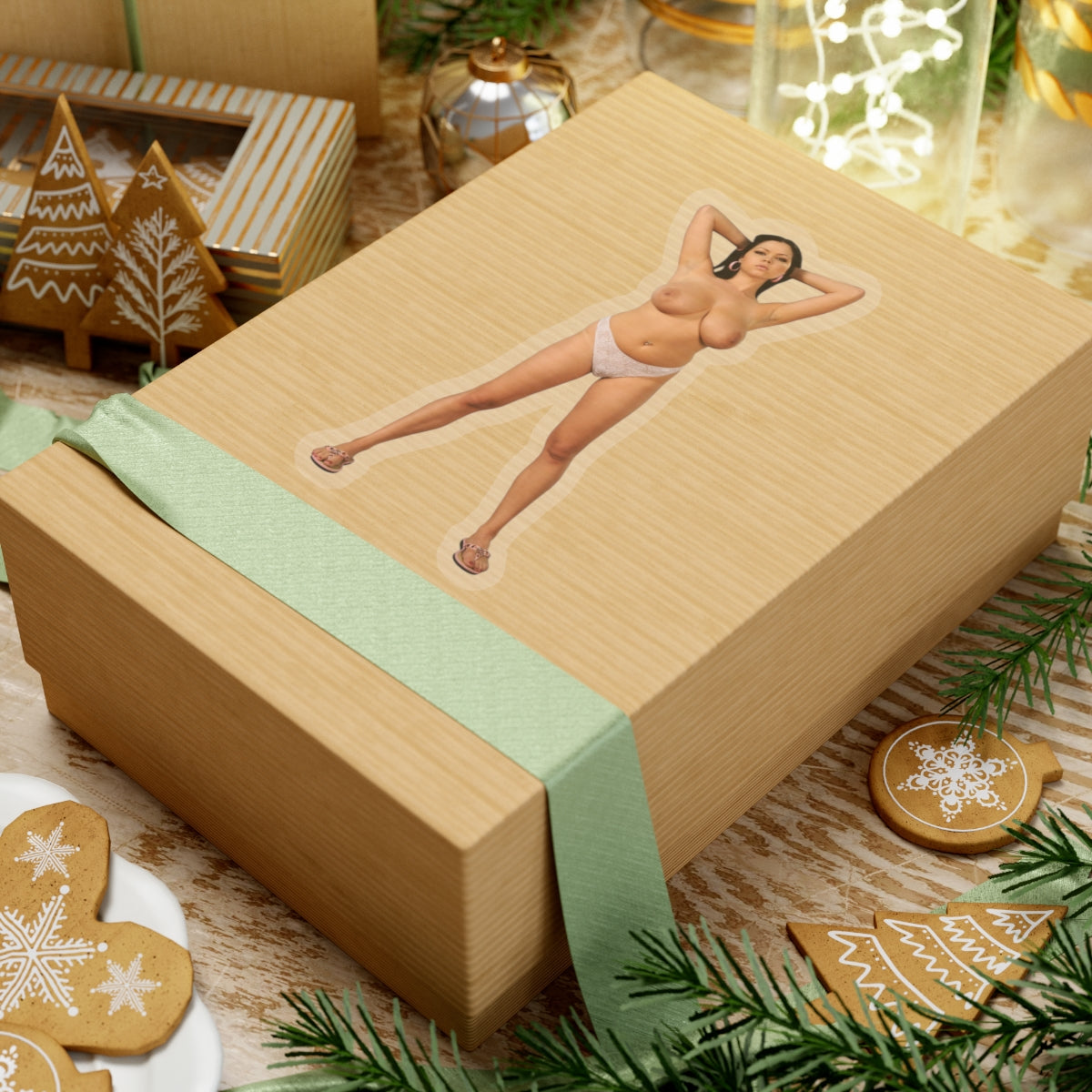 Large Tits Sexy Naked Women Sticker