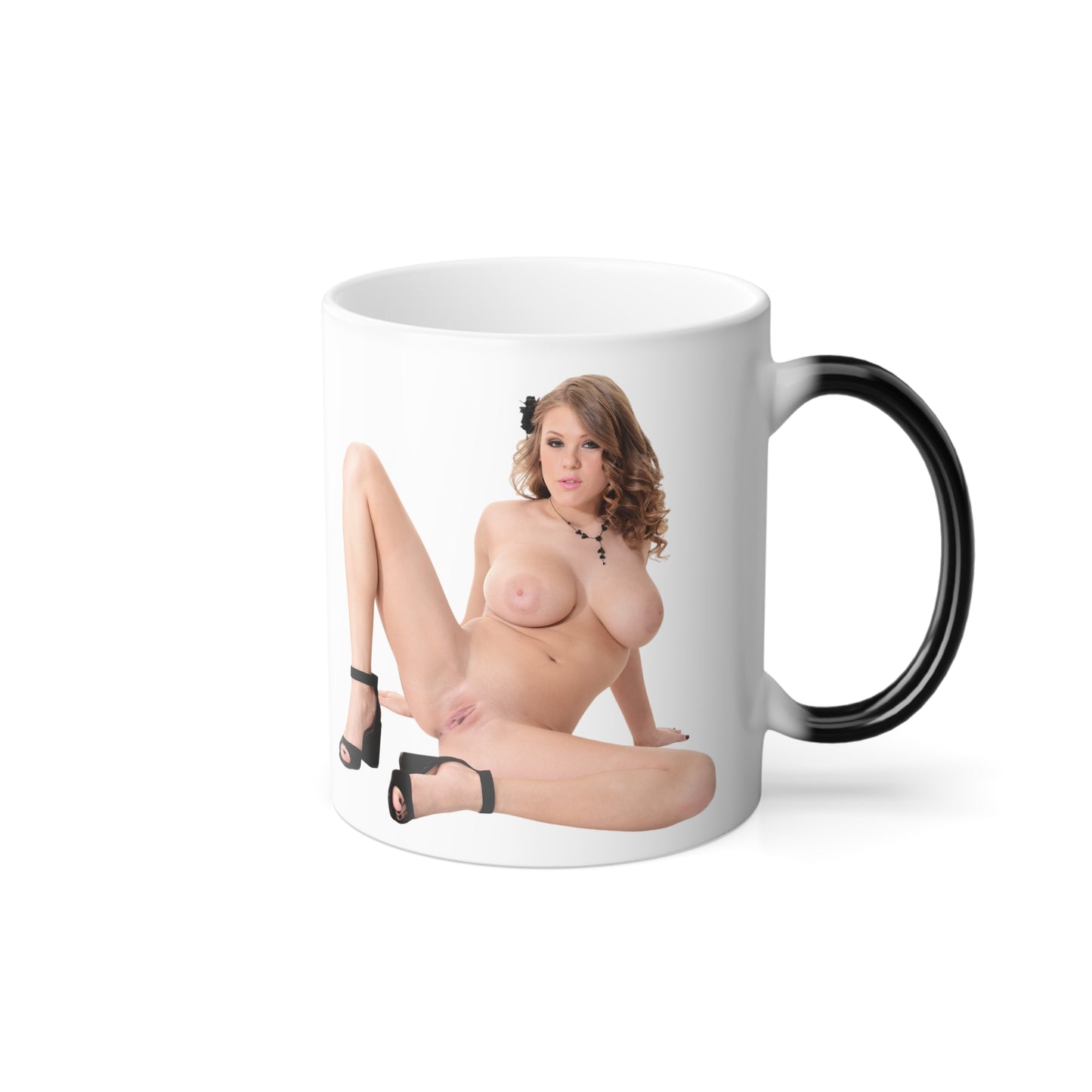 Nudity Mugs Naked Girl Adult Pinup Model Color Morphing Mug 11oz