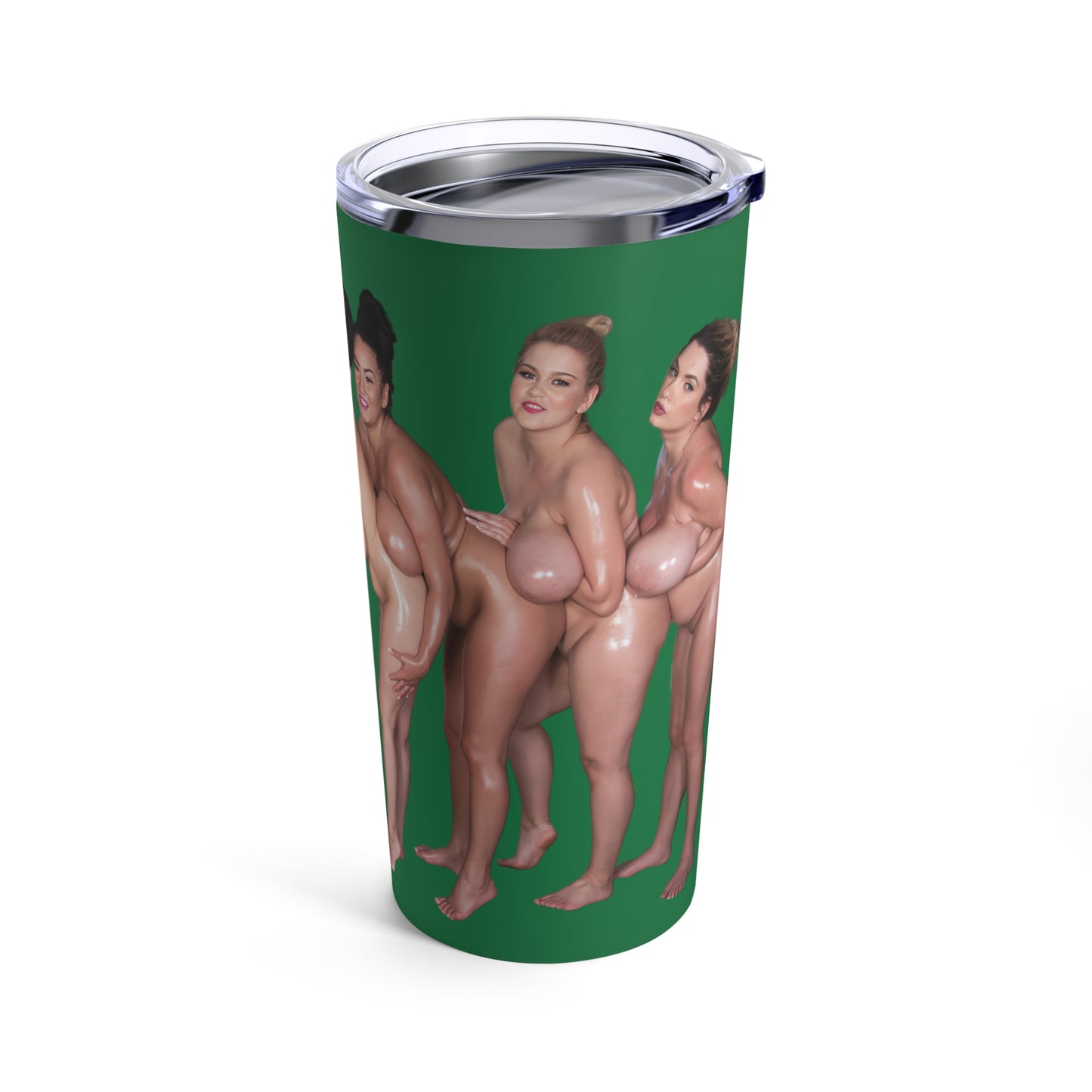 Naked Girls Tumbler Nude Women Coffee Cup Uncensored Pinup Tumbler for Cold Hot Drinks 20oz Travel Mug Stainless Steel T2 (20oz,green)