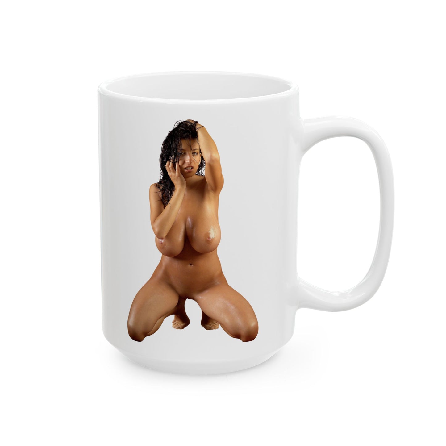 Naked Girl Big Boobs Model Adult Mugs Gift For Men Chrismas Present Ceramic Mug, (11oz, 15oz)