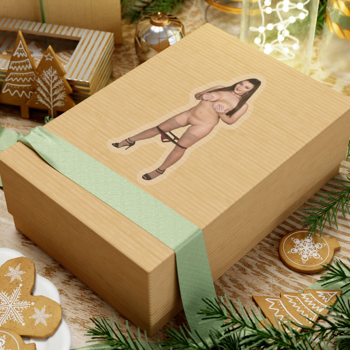 Naked Busty Girl Sticker – Sexy Female Design
