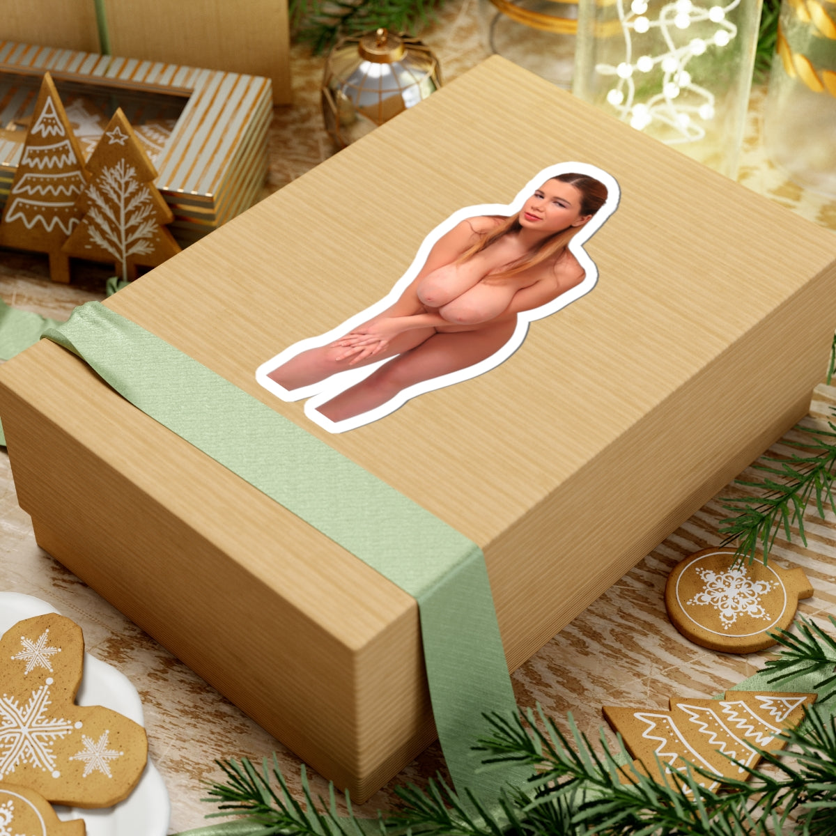 Huge Tits Girl Sticker