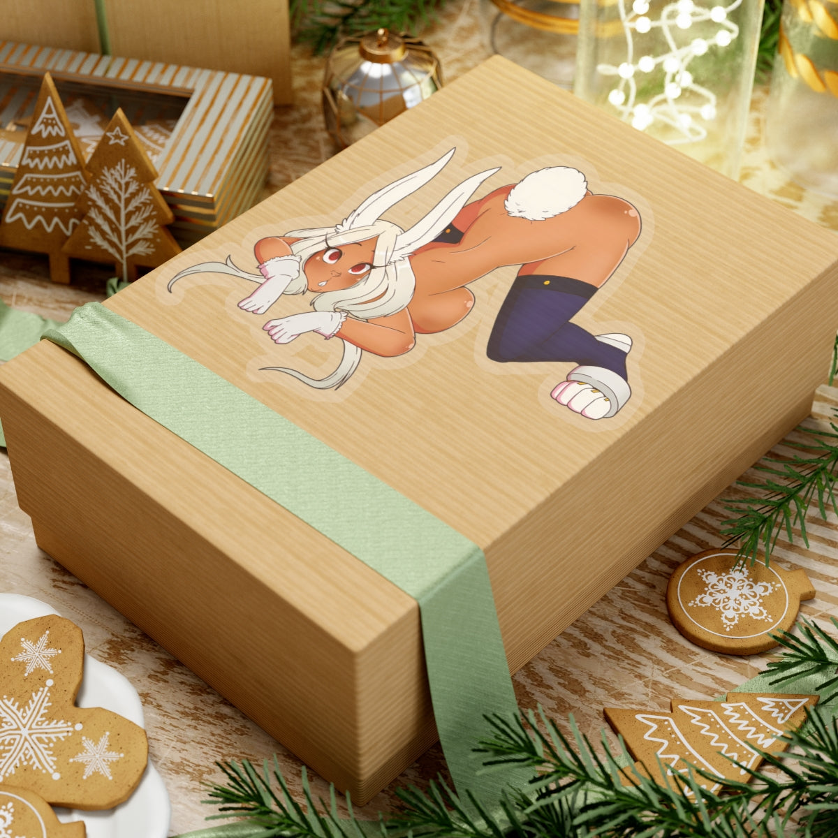 Bunny Girl Sticker Rabbit Anime Hero Lewd Ecchi Furry Cute Funny Stickers Vinyl White Or Transparent Stickers E441