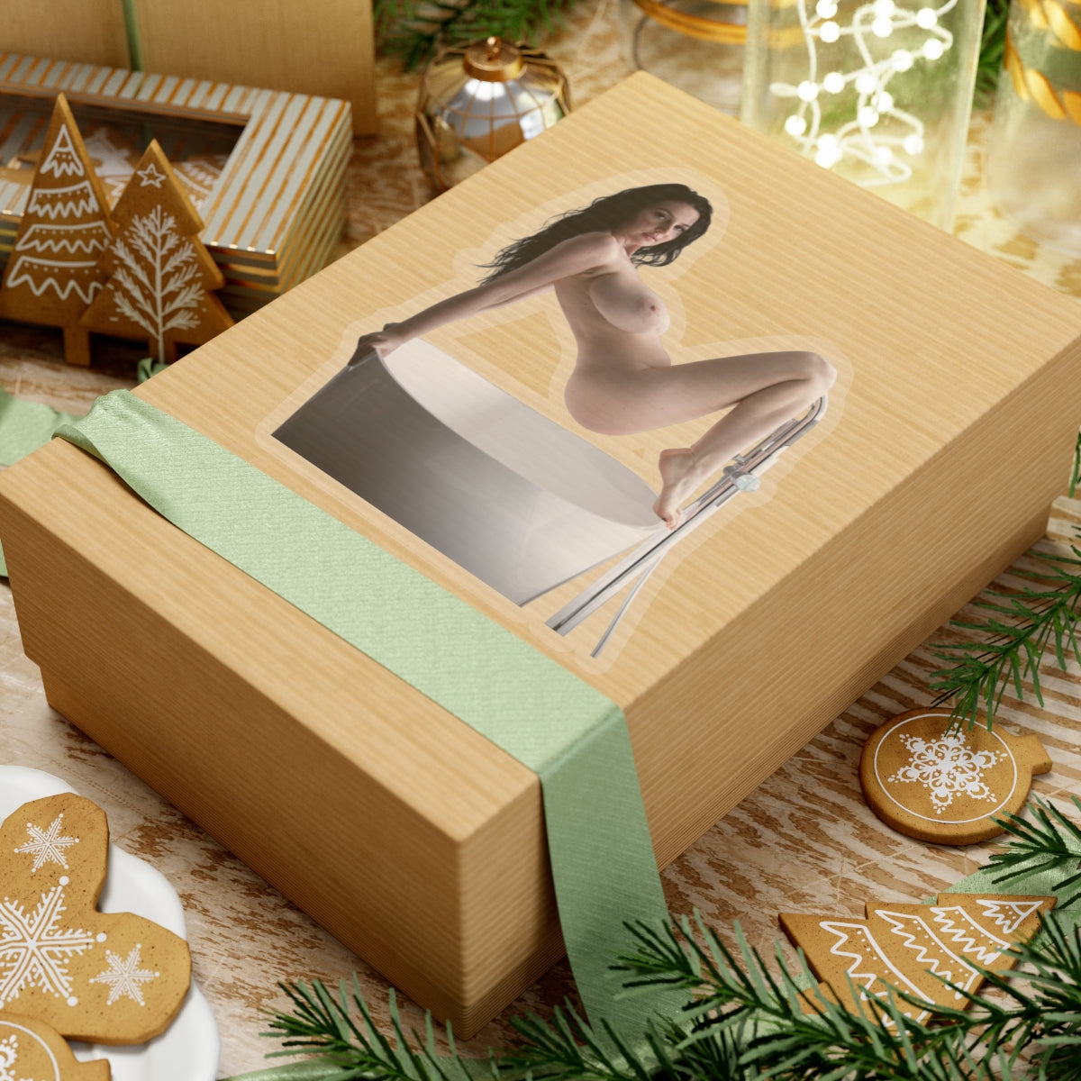 Big Tits Laurine Model Stickers Sexy Girl Sticker