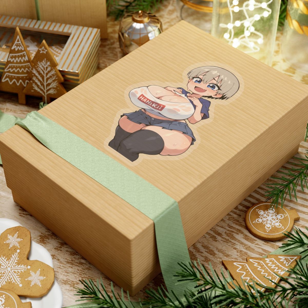 Ecchi anime stickers,ecchi stickers,cute girls anime,anime woman,hot anime girl,sexy anime girl,anime female,lewd,anime decal,E1010