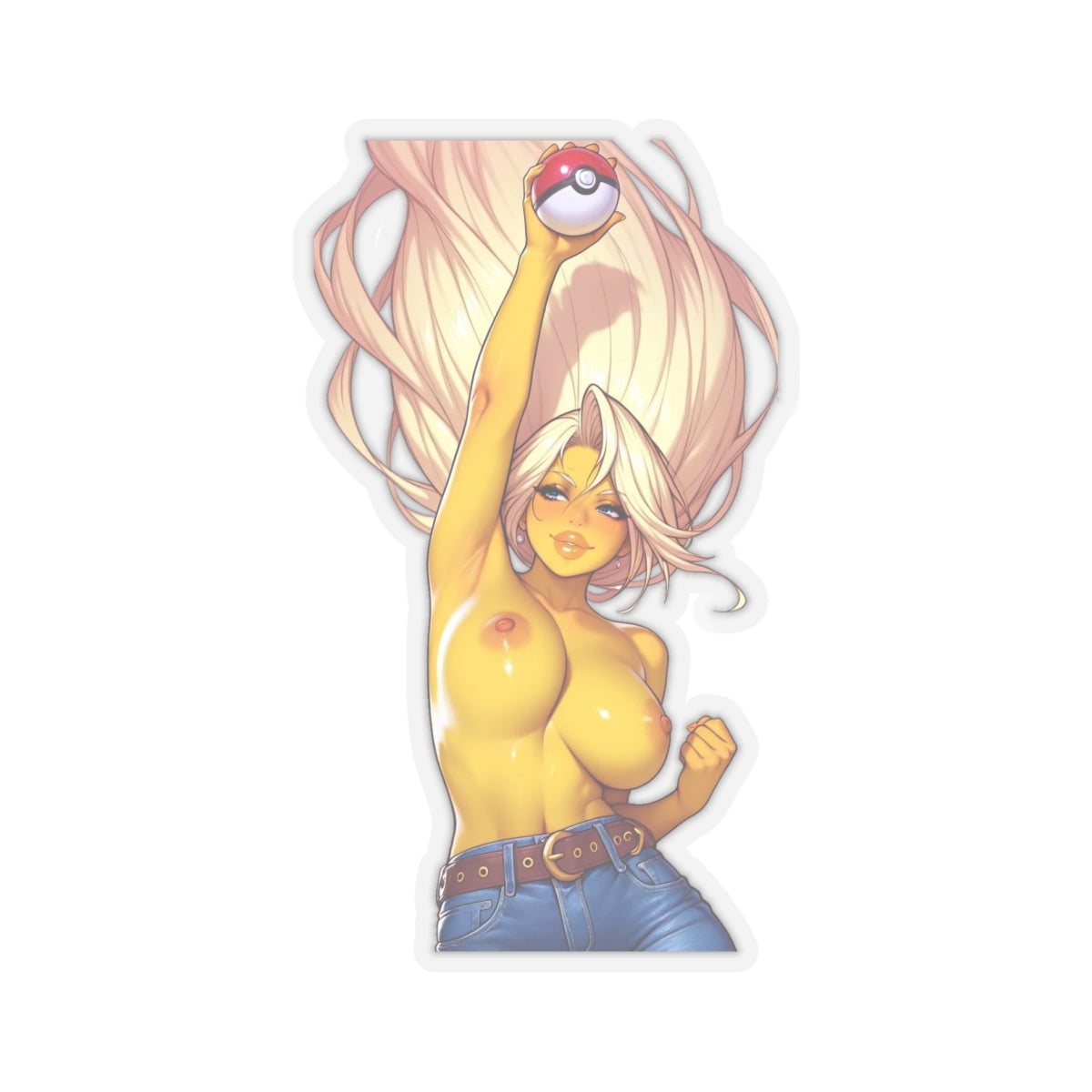 Cartoon Girl Naked Sticker Big Boobs Anime Decals High Quality Stickers