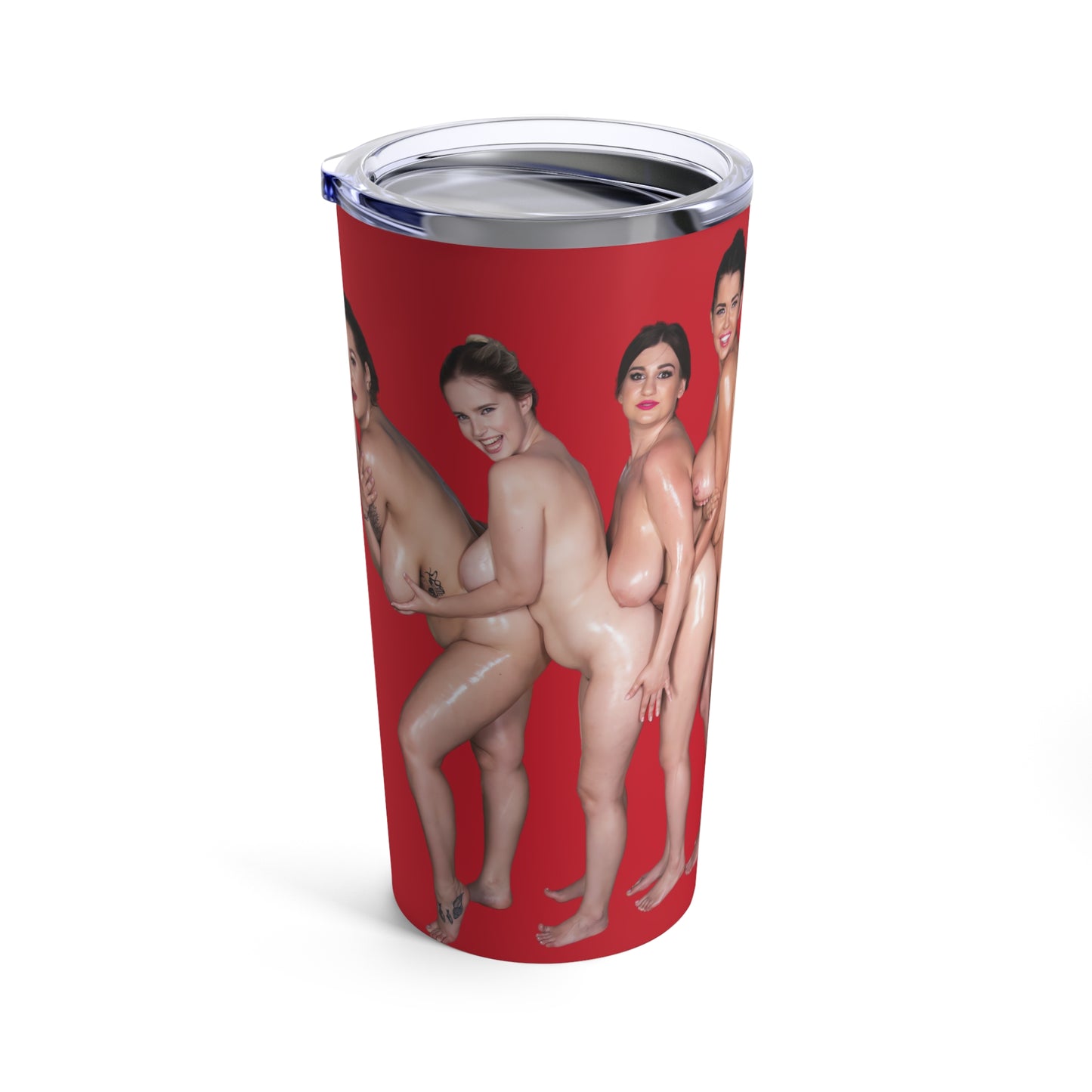 Naked Girls Tumbler Nude Women Coffee Cup Uncensored Pinup Tumbler for Cold Hot Drinks 20oz Travel Mug Stainless Steel T2 (20oz,red)