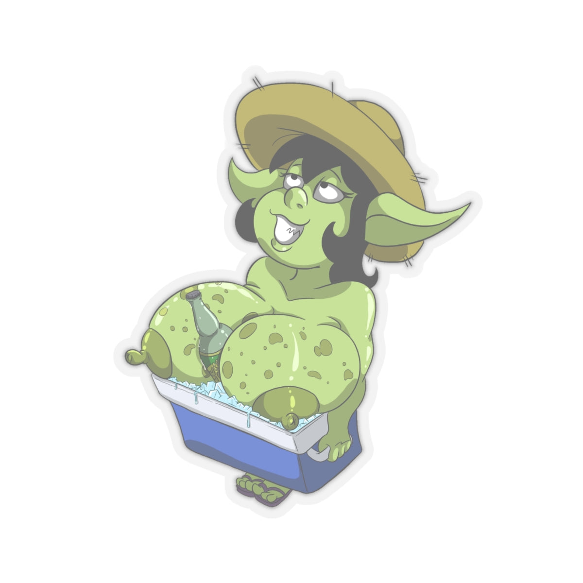 Big Tits Naughty Goblin Babe Hentai Sticker – Spicy Ecchi Monster Girl