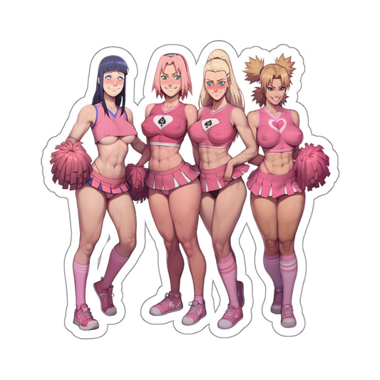 Anime Cheerleaders Sticker Anime Girls Stickers Cheerleader Girl Sexy Women Lewd Echi Sport Stickers E1066
