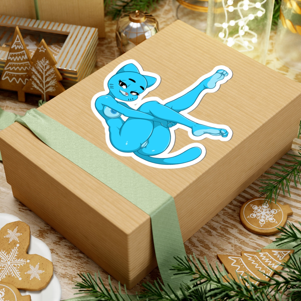 Furry Naked Cat Sticker Anime Hentai Stickers