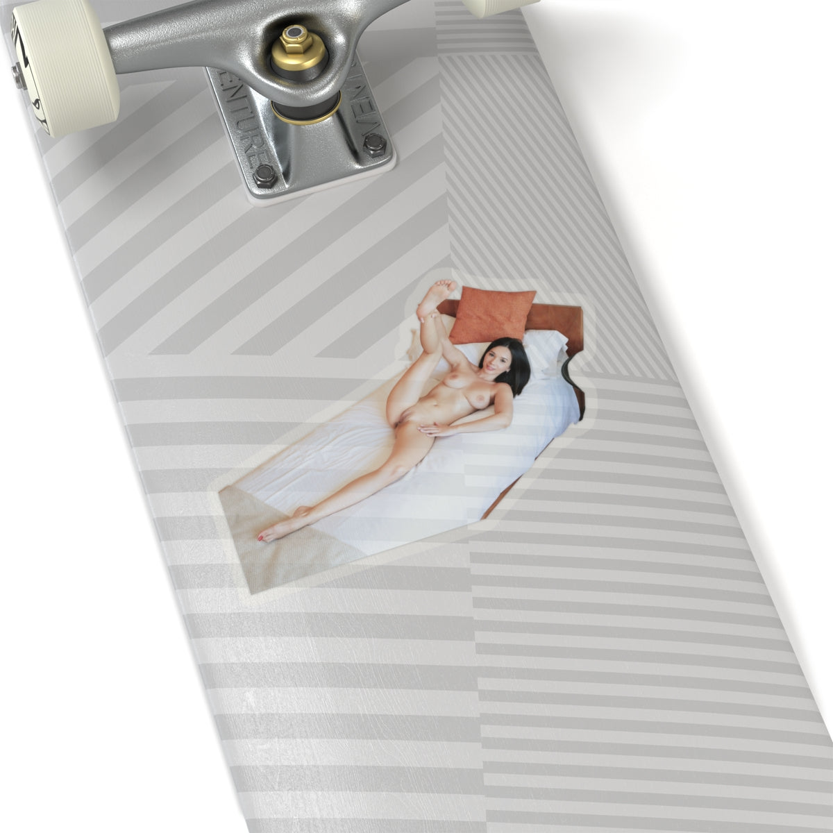 Sexy Girl on the Bed Sticker
