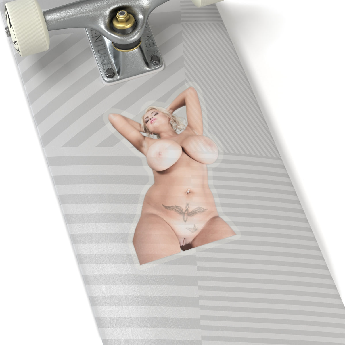 Sexy Blond Girl Big Tits Erotic Sticker
