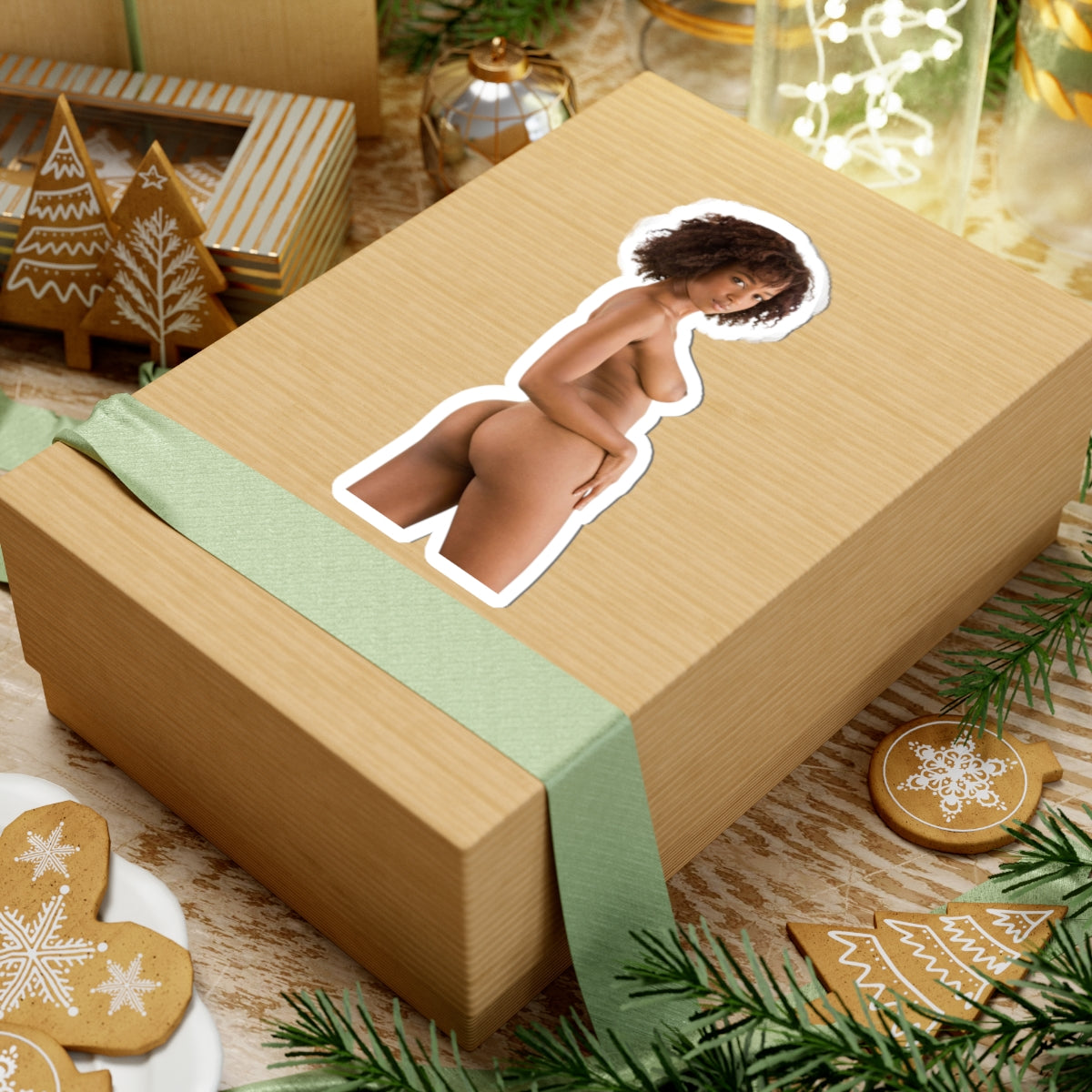 Black Girl Sticker Naked Sexy Ebony Afro Women Stickers