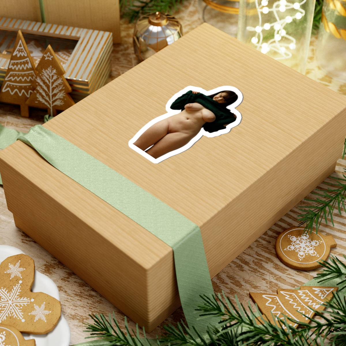 Cute Sexy Girl Naked Sticker Funny Stickers