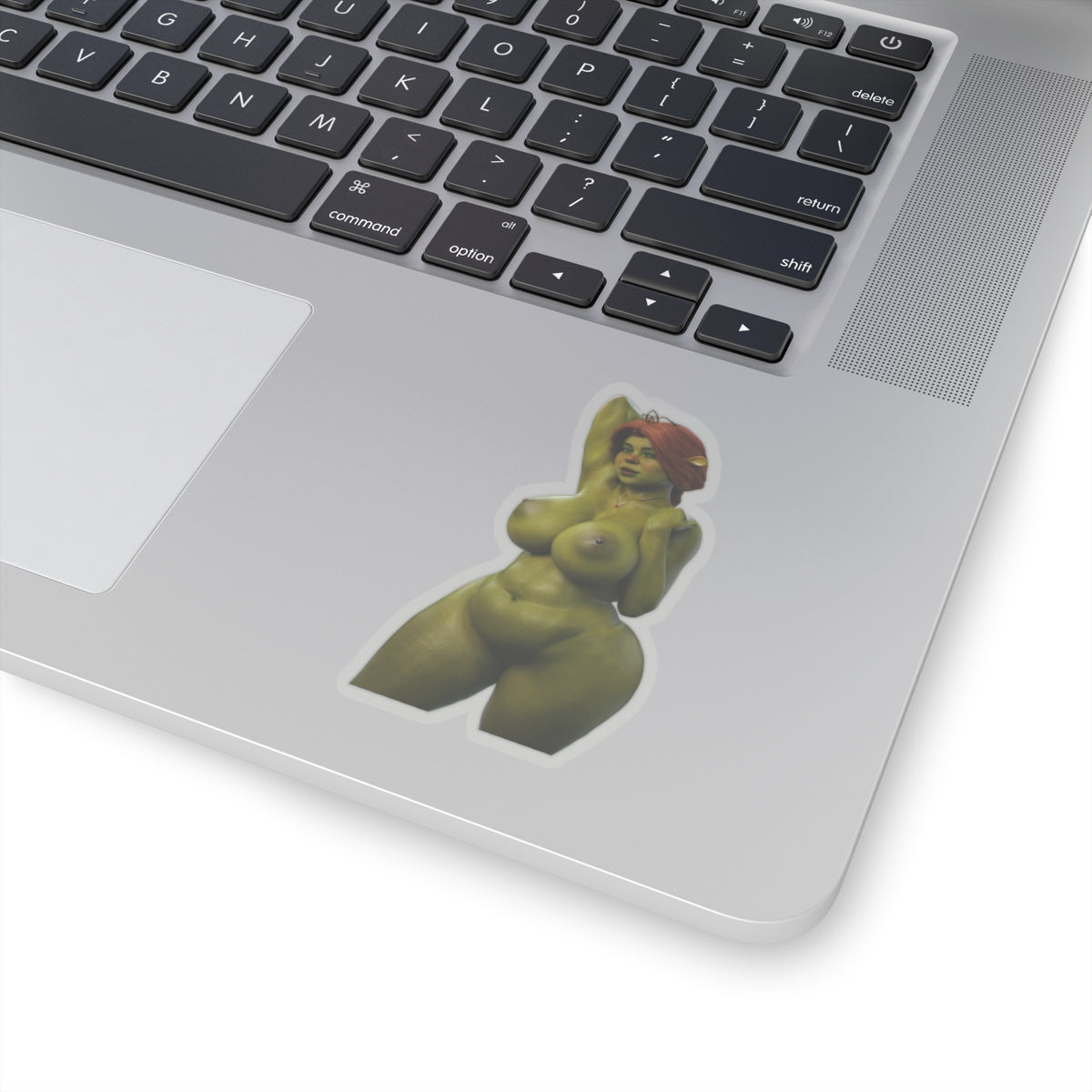 Ogre Sticker Green Girl Orge Princess Naked Animated Female Cute Sexy Cartoon Character A.I.Generated AI Art AI Generated Art E458