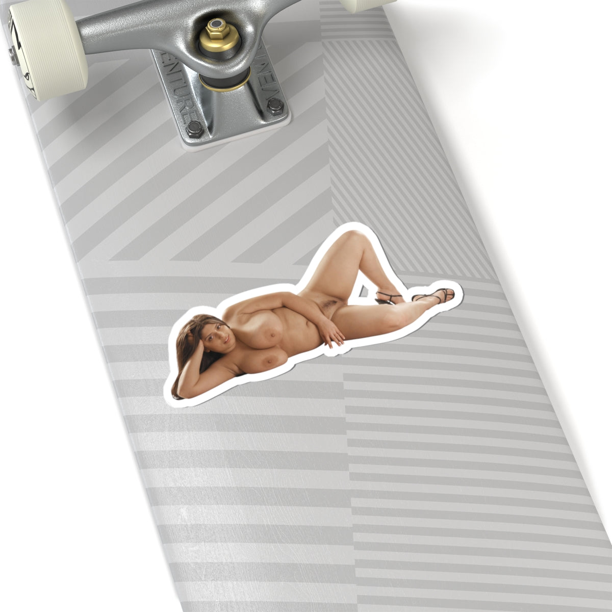 lying naked girl sticker sexy big tits curvy women stickers