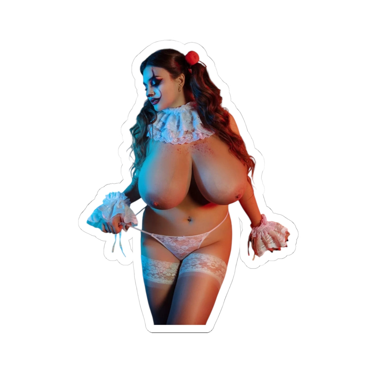 Big Tits Clown Girl Sticker