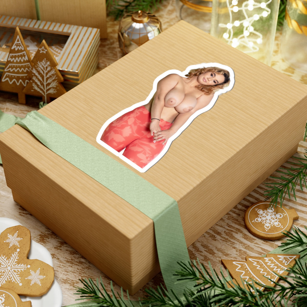 Big Boobs Girl Sticker Pinup Model Adult Stickers