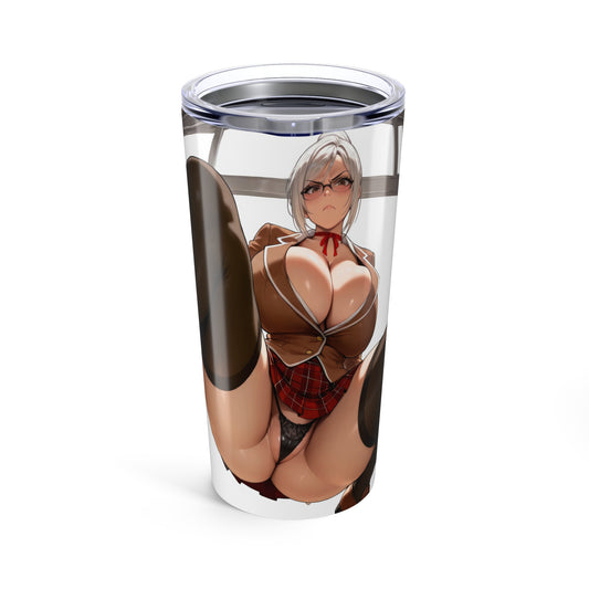 Anime Sexy Girl Tumbler 20oz – Hentaii Lewd Ecchi Travel Tumblers for Men and Women T56