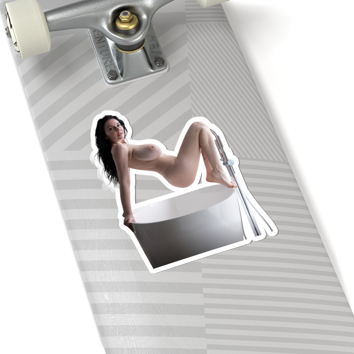Big Tits Laurine Model Stickers Sexy Women Sticker