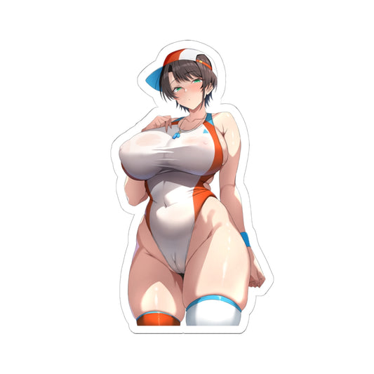 Sexy anime girl sticker Hot anime waifu sticker Cute anime girl stickers Lewd anime girl sticker Anime beauty sticker Curvy anime girls E1126