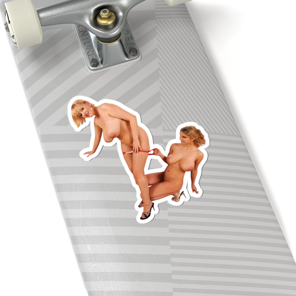 Two Busty Girls Stickers Glamour Woman Adult Decals