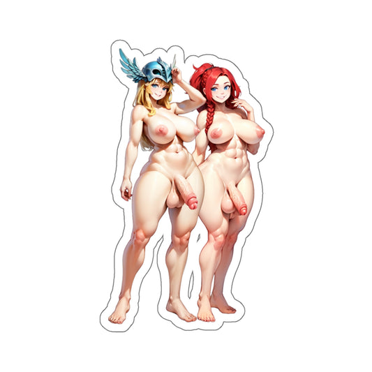Futa Girls Sticker Futanari Stickers E4002