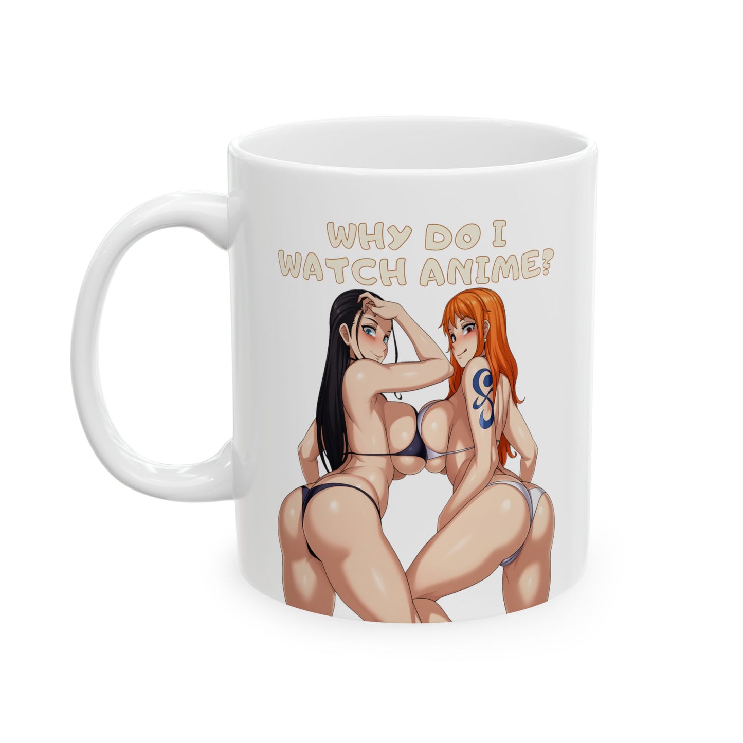 Why do i watch anime? Anime Mug Lewd Anime Mugs Coffee Cup Ecchi Pinup Girls 11oz 15oz White or Black Mugs M30A