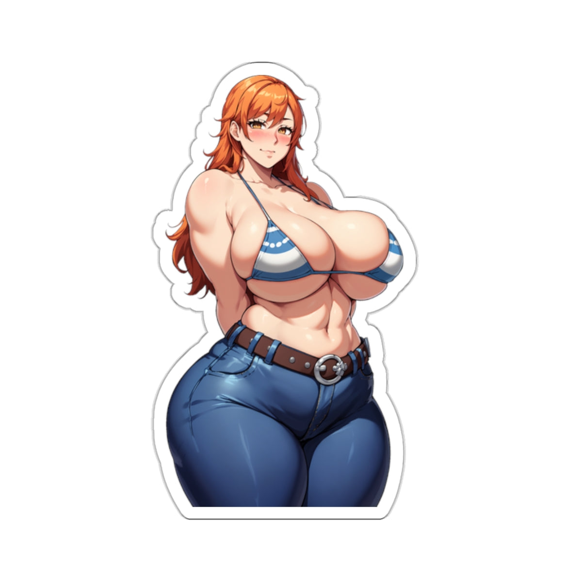 Namy Girl Anime Stickers Kawaii Manga Character Anime Stickers Lewd Ecchi Sexy Hot Women Transparent Or White Vinyl Stickers E584 E275