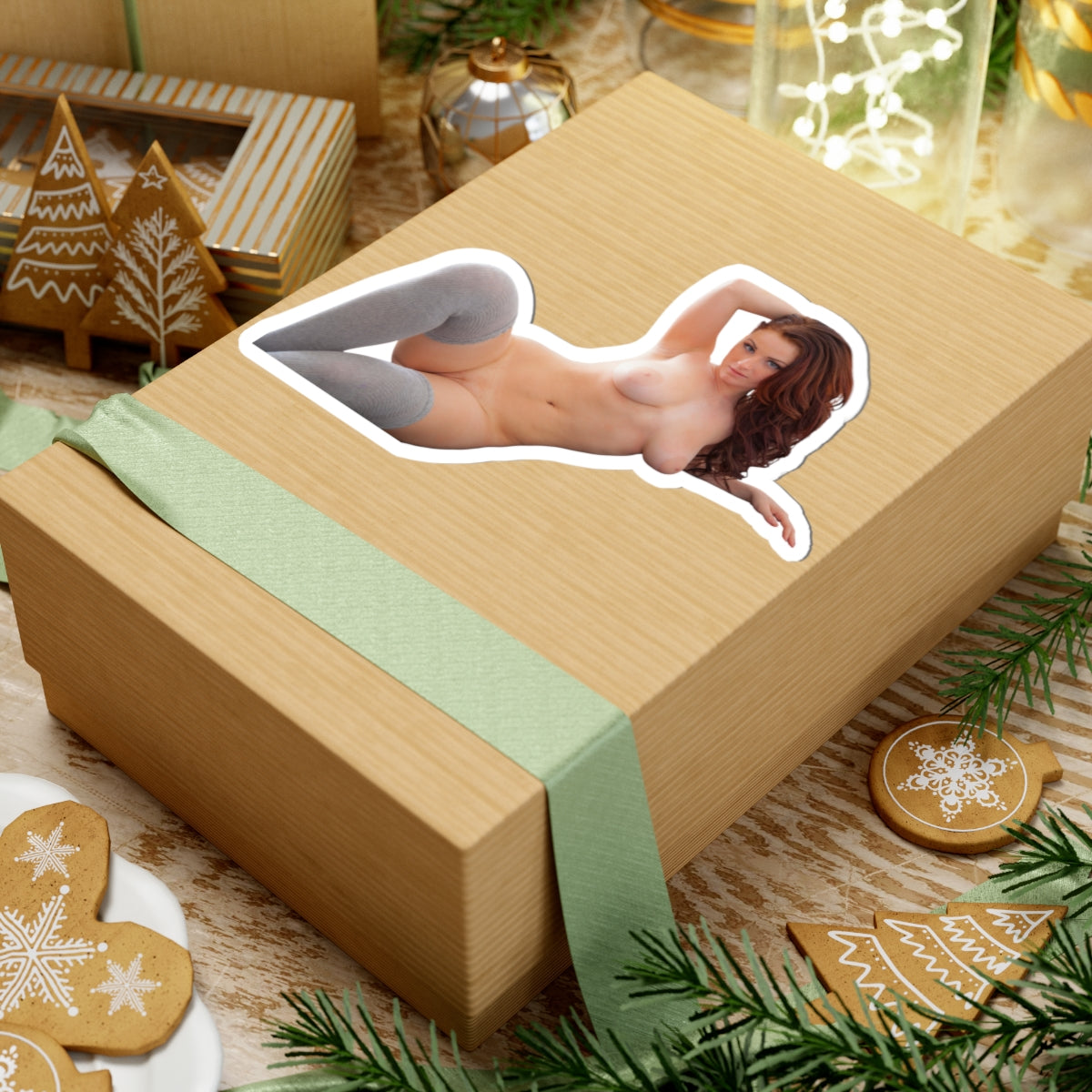 Sexy Girl Sticker Naked Pinup Model Stickers