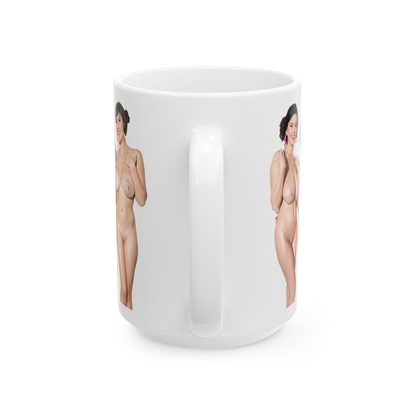 Big Tits Girls Mugs Adult Uncensured Sexy Woemen Nude Naked Pinup Ceramic Mug, (11oz, 15oz)