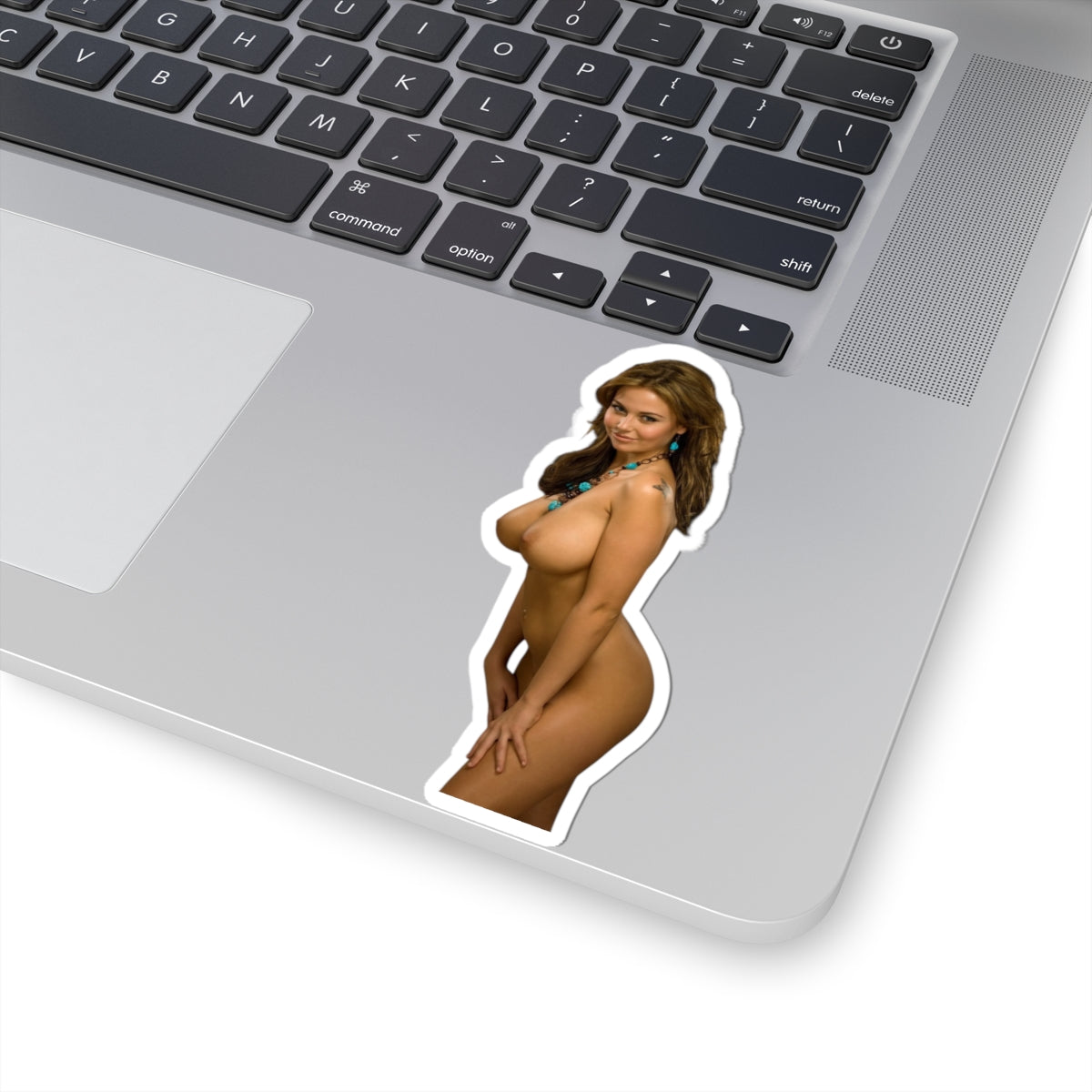 Vintage Pinup Nude Girl Sticker Sexy Model Big Bust Adult Vinyl Decal