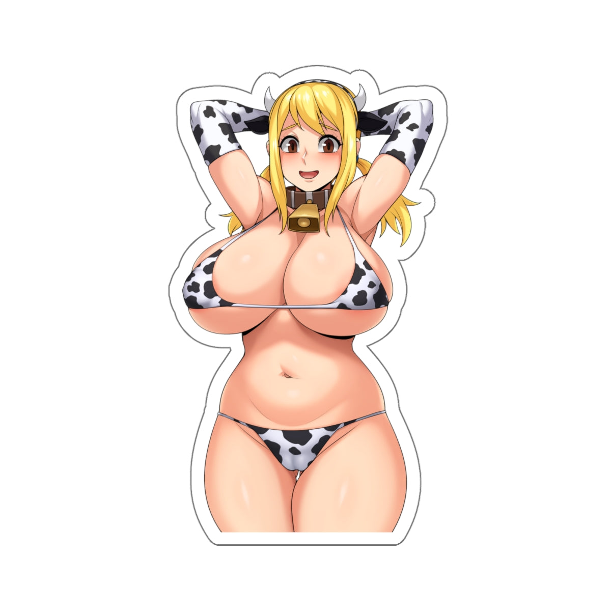 Lucy Sticker cowgirl anime girl ecchi anime stickers lewd stickers for laptop water bottle posters canvas t-shirt E742