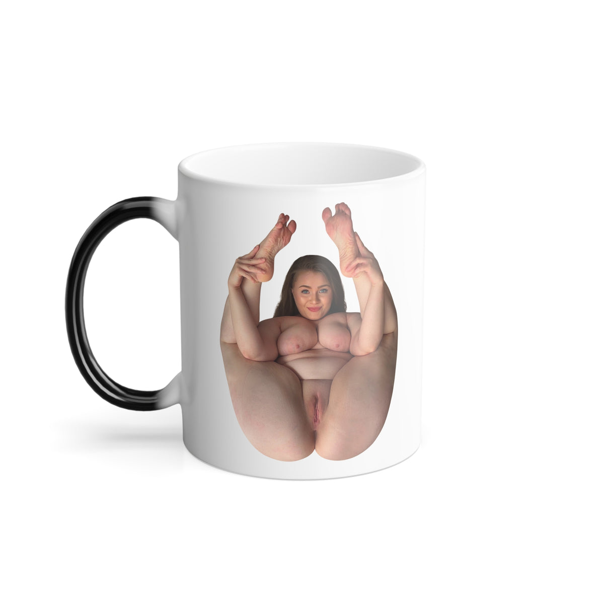 Sexy Nude Girls Coffee Mug Color Morphing 11oz Cup Adult Art Design