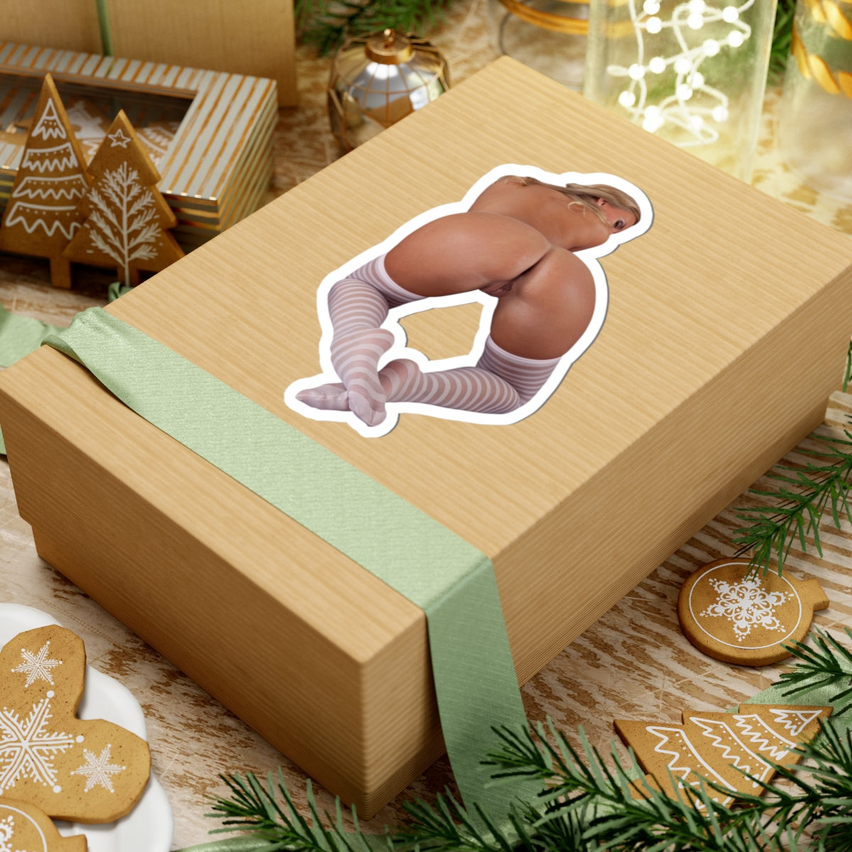 Hot Girl Naked Ass Women Sticker