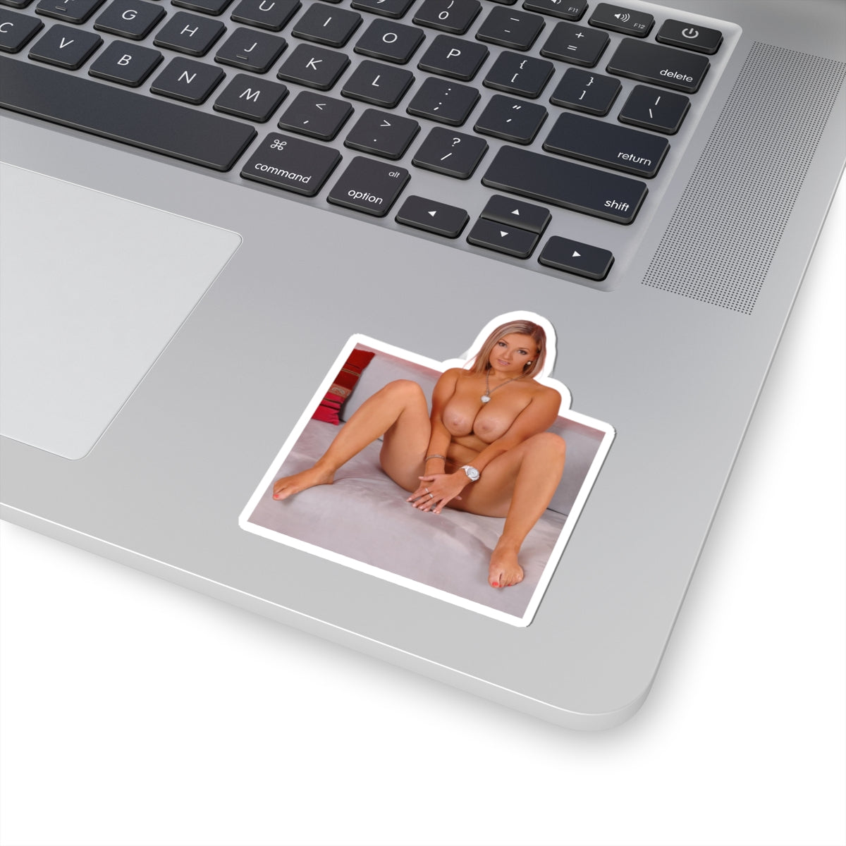 Naked Girl on the Couch Sticker