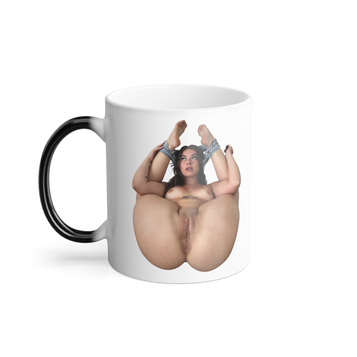 Nude Girl Coffee Cup 11oz Color Changing Mug Sexy Pinup Woman Uncensored Design