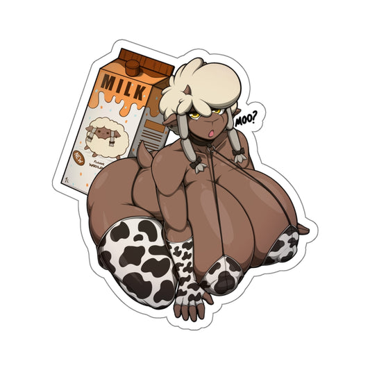 Cow Furry Sticker,Furry Stickers,Funny Stickers,Humorous Decal,Comic Sticker,Amusing Sticker,Playful Stickers,Silly Stickers,Anime Cartoon Stickers,E1007