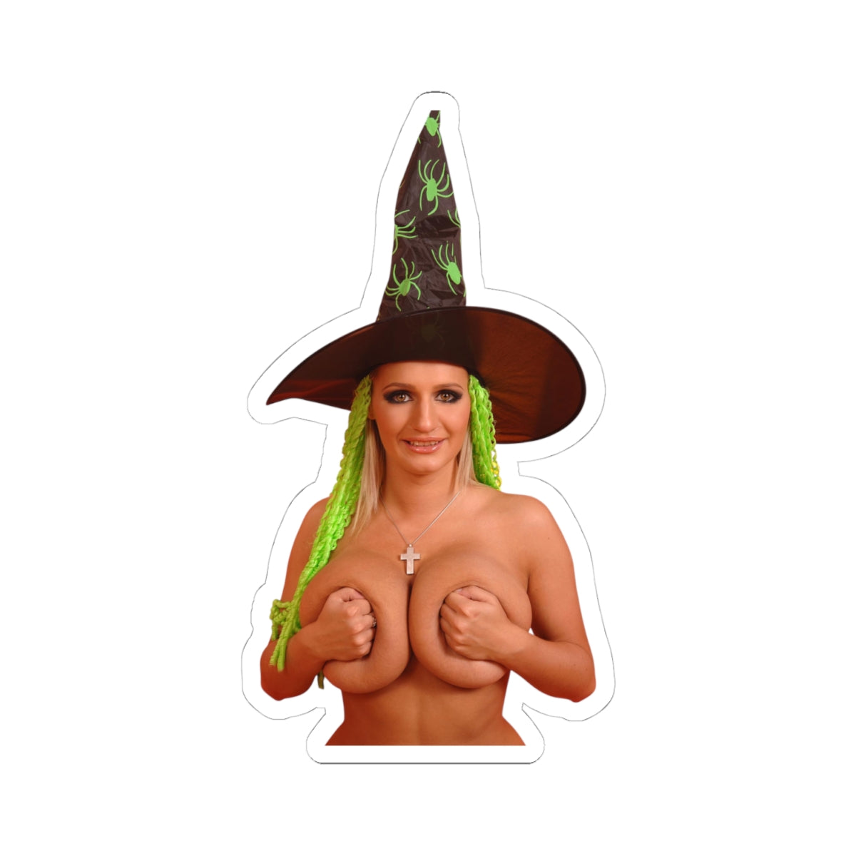 Big Boobs Witch Sticker