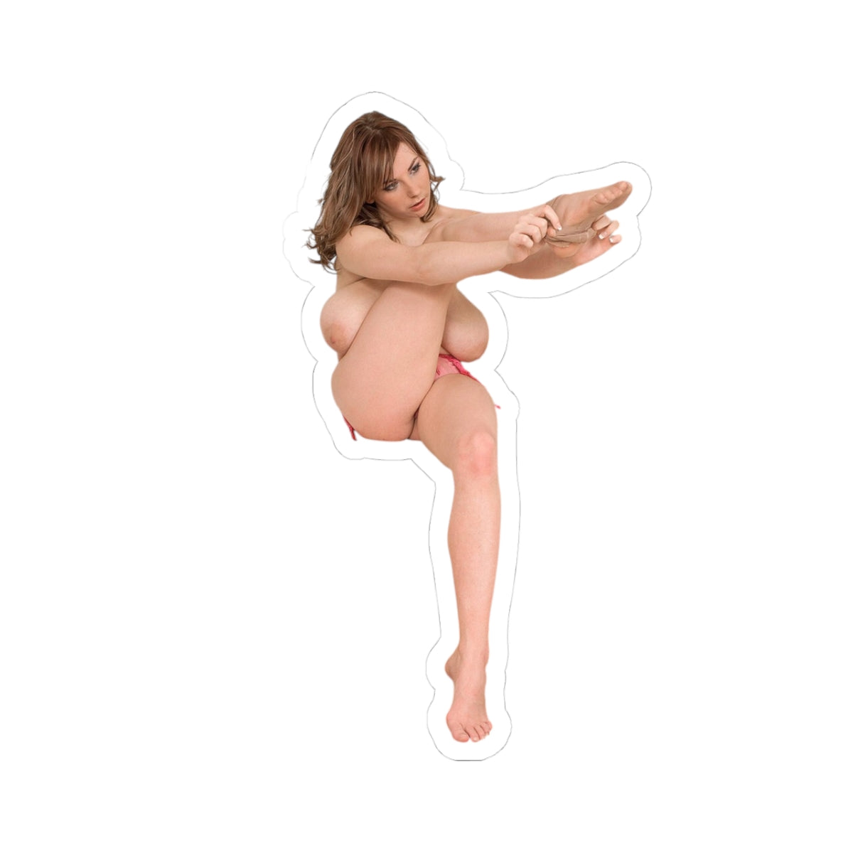 Sexy Naked Girl Sticker Nude Pinup Model Big Boobs Adult Vinyl Decal