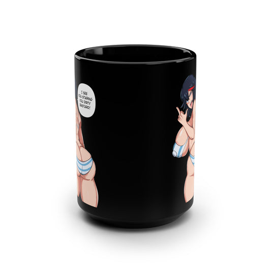 Funny Anime Mug,Anime Mugs,Manga Mugs,Sexy Girl Mug,Lewd Anime Mug,Ecchi Anime,White or Black 11oz or 15oz Mugs,M11D