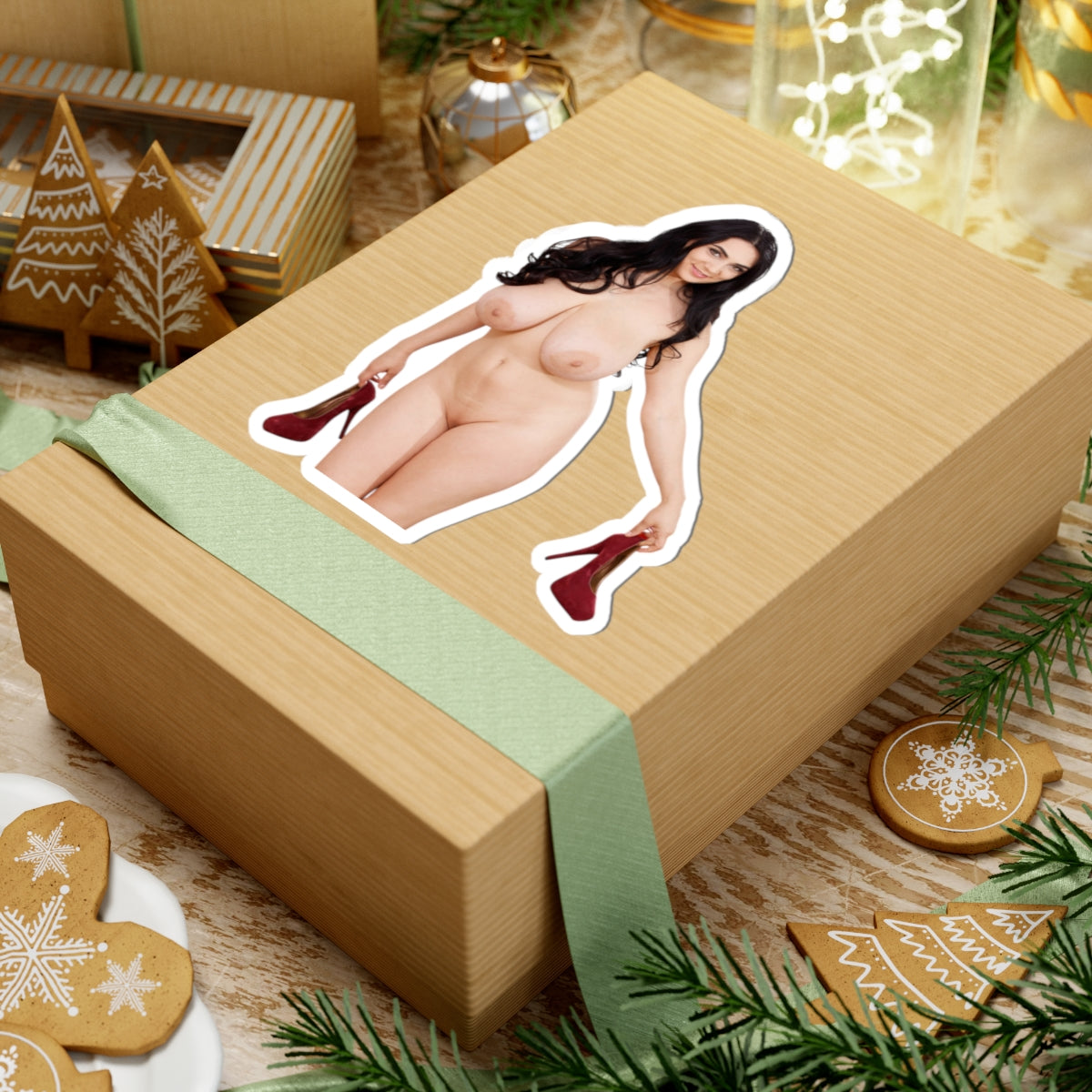 Sticker Sexy Naked Big Tits Girl