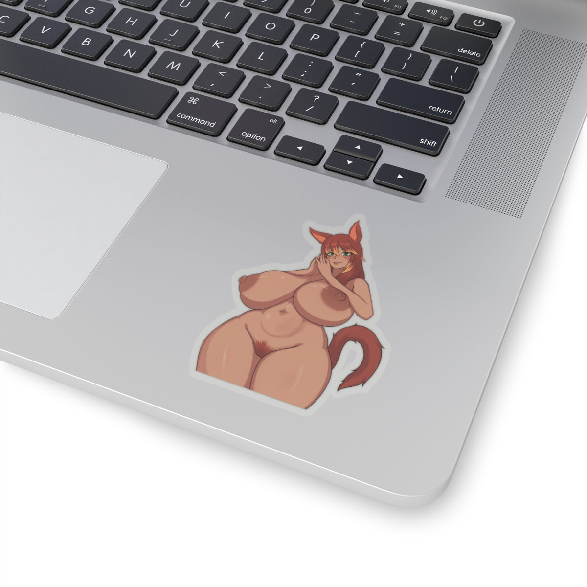 Big Tits Furry Anime Girl Sticker White or Transparent Stickers