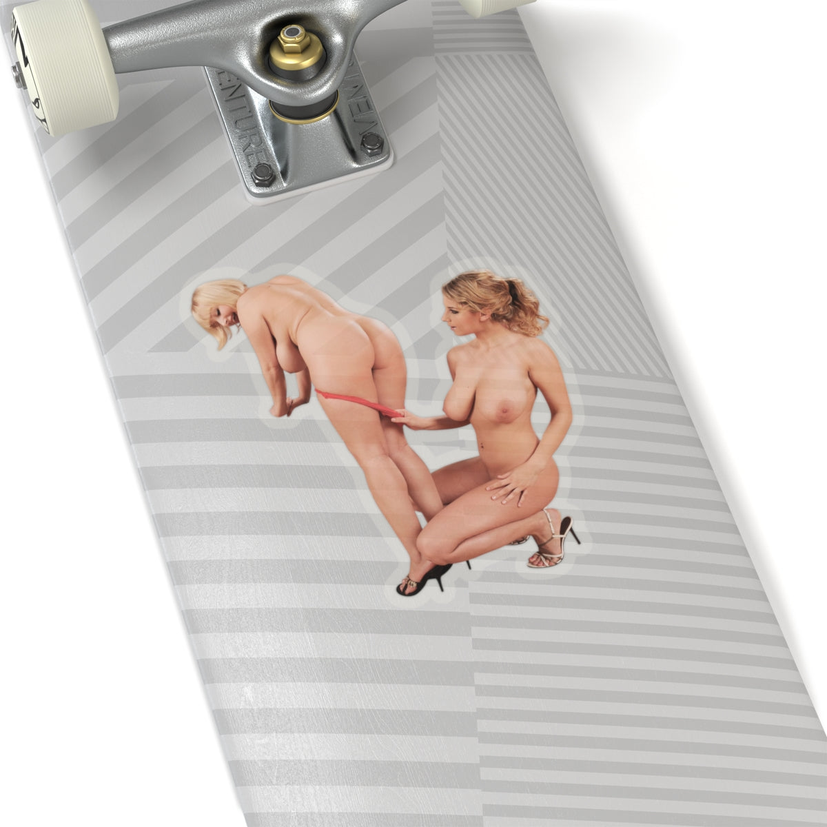 Busty Woman Sticker Set Two Curvy Girls Decals