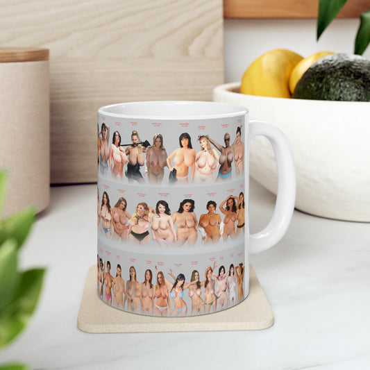 AAMug Big Breast Models Mug Sexy Hot Girls Funny Mugs For Men Coffee Cup For Him Naked Boobs Women M27A