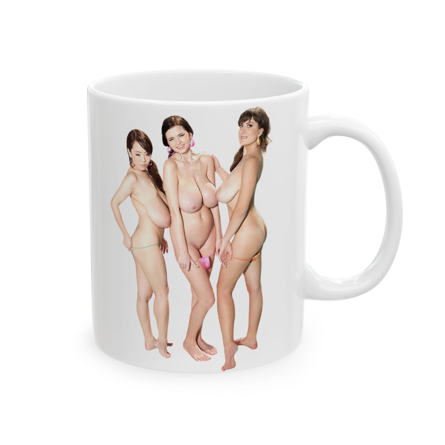 Big, Tits, Girls, Mugs, Adult, Uncensured, Sexy, Woemen, Nude, Naked, Pinup, Ceramic, Mug,(11oz, 15oz)