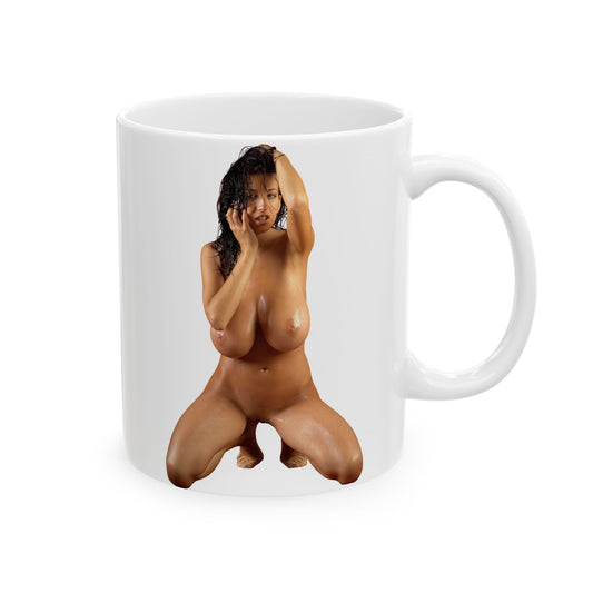 Naked Girl Big Boobs Model Adult Mugs Gift For Men Chrismas Present Ceramic Mug, (11oz, 15oz)