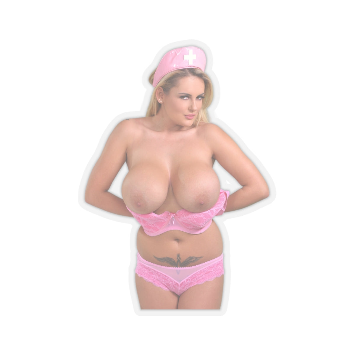 Katie Big Boobs Adult Girl Sticker