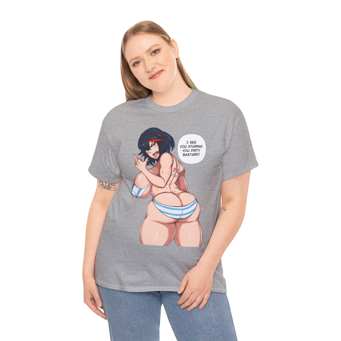 Sexy Anime Girl t-shirt Anime t-shirts Manga t-shirts Meme Tshirt Ass T-shirts Cartoon Shirt Lewd Anime T-shirts Black Tshirt Sizes From M to 5XL